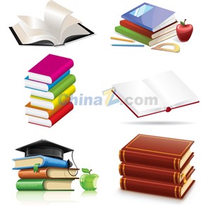 书本记事本矢量素材下载